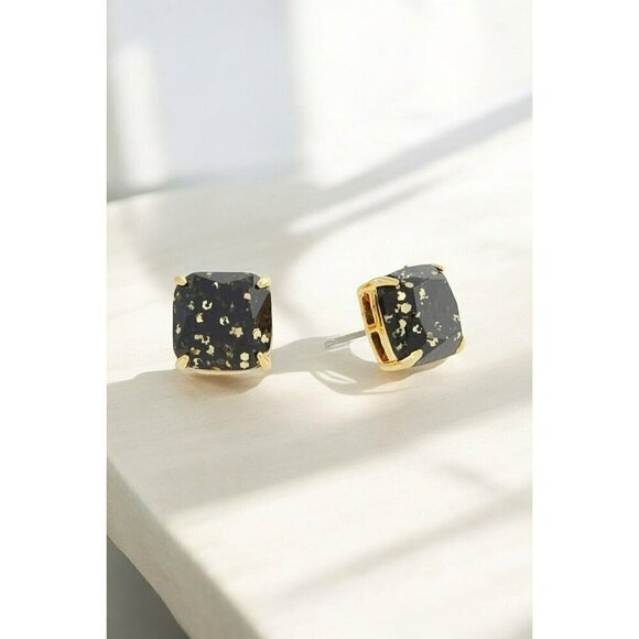 kate spade Jewelry - Kate Spade New York Mini Small Square Studs Earrings Black